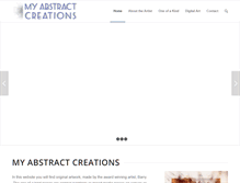 Tablet Screenshot of myabstractcreations.com